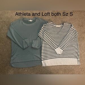 Athleta Teal Crewneck Sweater